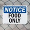 Signmission Food Only, 14 in W x Rectangle, Plastic OS-2PACK-NS-P-1014-L-12826 - alternate 7